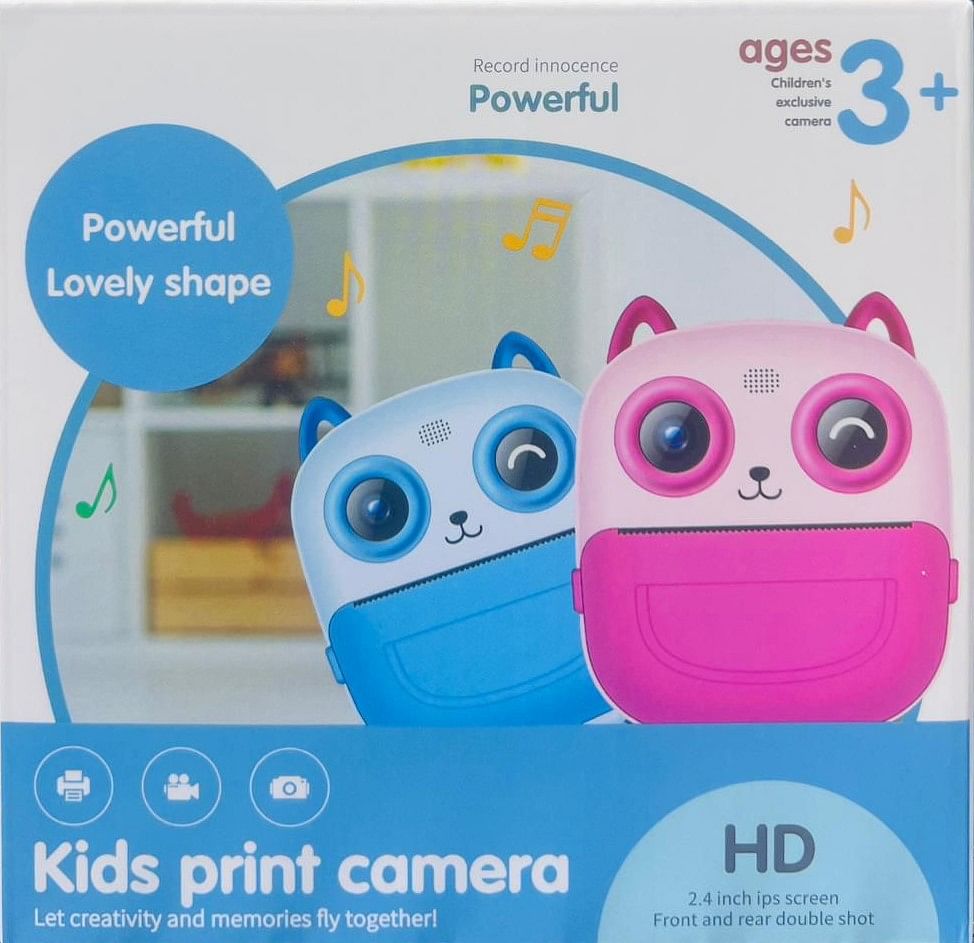 High Quality Digital Device 2.4-inch Display Lightweight Print Camera Photography For Kids Children’s Birthday New Year Children’s Day And Back-To-School Surprise Gifts 3-12 Year Age And Above