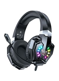 onikuma X32 Gaming Headset Wired Over-Ear Gaming Headphones with Mic & RGB Light for PS4/PS5/XOne/XSeries/NSwitch/PC