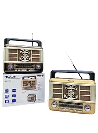 Wooden Retro style Radio RX-5170, portable rechargeable desktop wooden TWS FM AM SW BAND RADIO Speaker