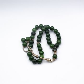 Tasbih Natural Crystal Nephrite Prayer Beads 10mm – 33 beads Misbaha