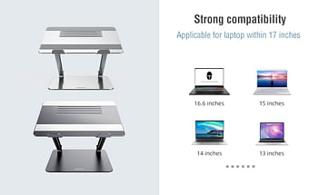 NILLKIN ProDesk Adjustable Aluminum Alloy Laptop Notebook Stand Holder Silver