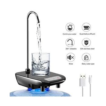 Water Dispenser Pump Rechargeable Electric Drinking Water Dispenser Portable Automatic Pump - Multicolour