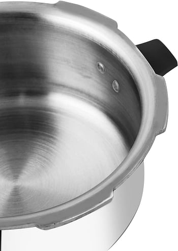 Prestige Popular Pressure Cooker 7.5 Ltr  Aluminium Pressure Cooker With Lid  Precision Weight Valve - Silver