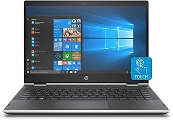 Hp Pavilion X360 Convertible 14M 2 in 1 Laptop  - 14" inch HD (1366*768) X360 Touch DIsplay - Intel Core i3 8th Gen 8130U 2.20GHz - 8GB DDR4 Ram - 256GB SSD - Intel UHD Graphics 620-  US Keyboard - USB type C -  win 11 Home - Silver