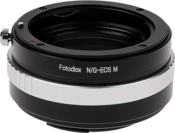 Fotodiox Lens Mount Adapter with Aperture Control, for Nikon G-type, DX-type to Canon EOS M Mirrorless Cameras