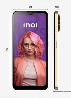 INOI Note 13s 4G LTE Octacore 8GB RAM + 256GB, 6.9 HD+ Display Triple Camera - Gold