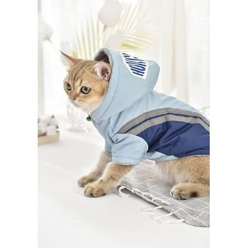 Hong Pet Reflective Hooded Jacket- Blue Small