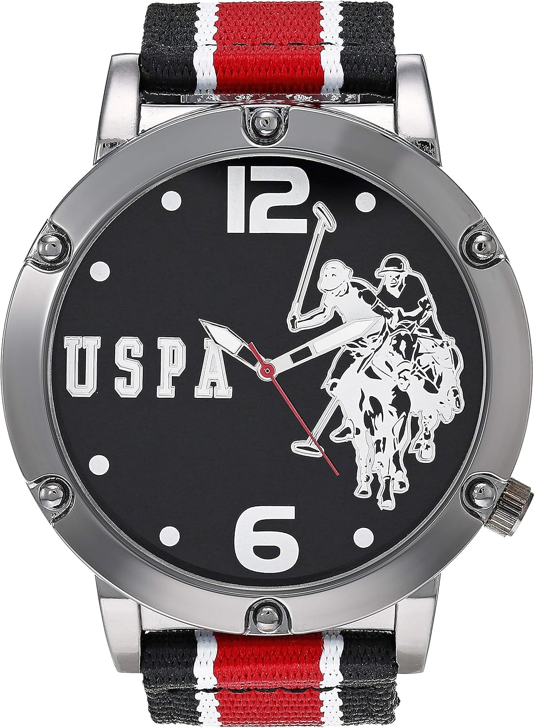 U.S. Polo Assn. Men's Quartz Watch with Nylon Strap 16 USC57022AZ NOSIZ Quartz Watch - Multicolor