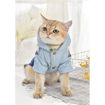 Hong Pet Reflective Hooded Jacket- Blue Small