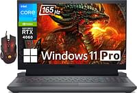 Dell 2024 Newest G15 5530 Gaming Laptop 15.6 Inch FHD (1920x1080) Display Intel 14-Core i7-13650HX NVIDIA GeForce RTX 4060 8GB GDDR6 Wi-Fi 6 Windows 11 Pro 2TB SSD - 32GB DDR5 RAM - Dark Shadow Gray