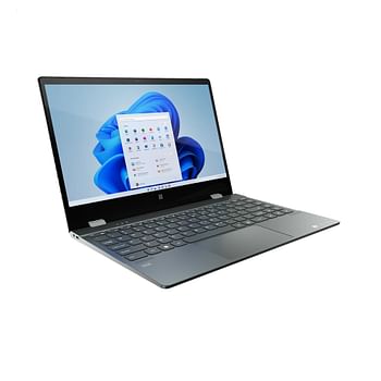 Gateway (GWCC71416-BK)  2 in 1 Laptop -  Core i7 1165G7 Processor - 14 Inch FHD (1920*1080) X360 Touch Display - 8GB Ram - 512GB SSD -Intel Iris Xe Graphics - WiFi 6 - US backlit KB - Win 11 Home - gray