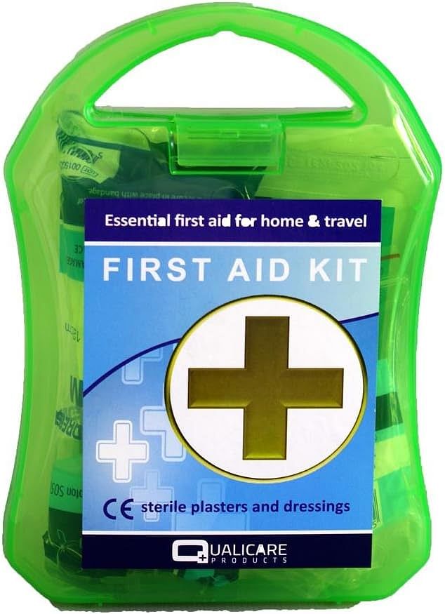 Qualicare Hse Emergency Travel Handy First Aid Kit Contains 14 Hospital Grade Medical Supplies