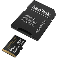 SanDisk Memory Card Micro SD Imagemate Pro With Adapter 170MB/S (SDSQXBZ-064G-AWCKA) 64GB