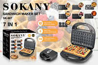 Sokany 7 in 1 Sandwich Maker SK-907