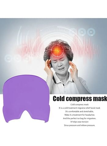 Headache Migraine Relief Hat Head Massager Antistress Relax Massage Machine Health Care Ice Eye Mask (Multicolour)