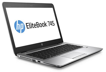 HP ELiteBook 745 G3 - AMD PRO A10 Processor - 14" Inch HD Display - 16GB Ram - 256GB SSD+500GB Hdd (dual storage )  - AMD Radeon Graphics - ENG Backlit Keyboard - Finger Print - USB Type C - WIn 10 Pro - Sliver