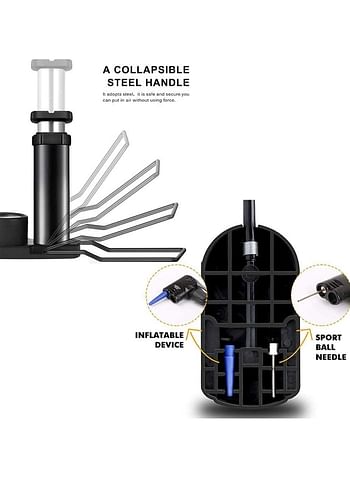 Durable Foot Pump - Easy Inflate for Tires and Sports Equipment