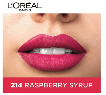 L'Oreal Paris Color Riche Moist Matte Lipstick, 214 Raspberry Syrup