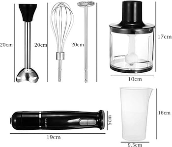 Sokany 5 In 1 Hand Blender & Food Mixer - 800 Watt (SK-1714-5)