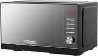 Super General Microwave Oven with Grill and Mirror Glass, 25 Liter Capacity - Black