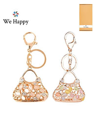 Pack of 2 Hand Bag Shape Key Ring Cute Women Fashion Bag Car Pendant Key chain Combo