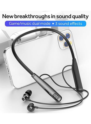 LDNIO NO1 Neckband Wireless Bluetooth Headset, Sports Running Headphones, in Ear Hi-Fi Stereo Gamers Earbuds (Multicolour)