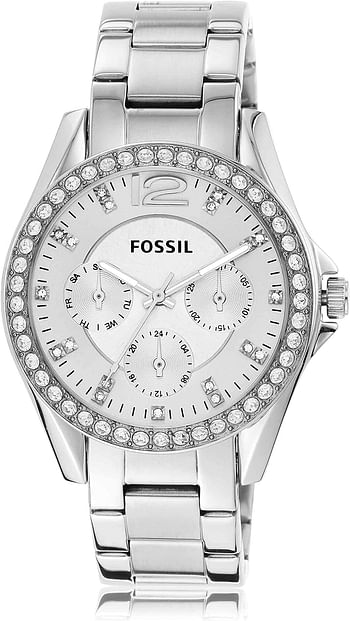 Fossil Women's Quartz Watch, Analog And Stainless Steel Es3202 - Silver