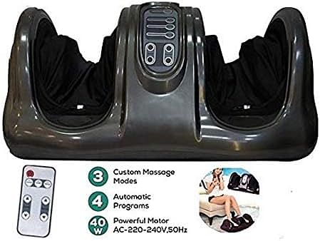 Sterling Foot massager machine for pain relief with kneading function & improving blood circulation Grey Color