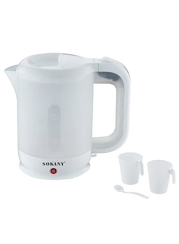 Sokany SK-09004 Plastic Kettle 1/2 Liter + 2 Cups And Spoon