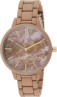 NINE WEST Women's Rubberized Bracelet Watch NW/2726 Taupe NW/2726MATP