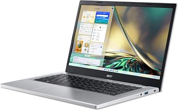 Acer Aspire Lite NB 13th Gen Intel Core i3-N300 Octa Cores Upto 3.8GHz/8GB DDR5 RAM/512GB SSD/Intel UHD Graphics/14"WUXGA/Win 11 Home/Silver