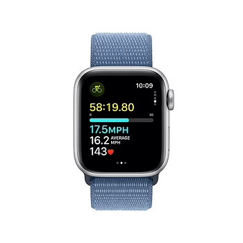 Apple Se (2nd Gen) (2023) 40mm Smart Watch (MRE33LL/A) Silver Aluminum / Winter Blue