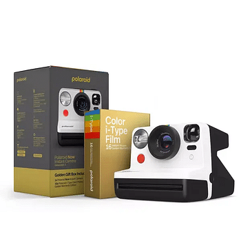 Polaroid Now Gen 2 Instant Camera (Golden Gift Box) Black / White