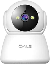 OALE iHome 01+ 360° Security Camera WiFi, Dual-Line Audio,1080P, Night Vision 2-LED, Motion Detection