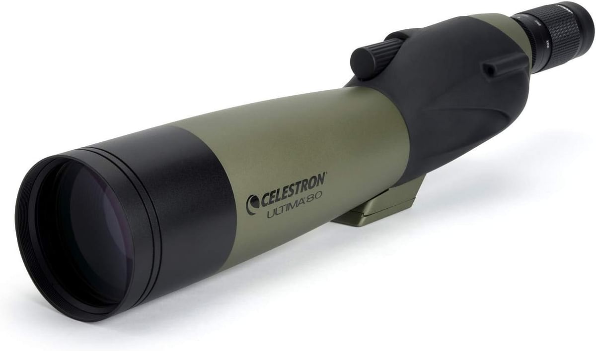 Celestron Ultima 20 60X80mm Straight Zoom Spotting Scope Ultima 80 Spotting Scope - Straight - Black, Grey