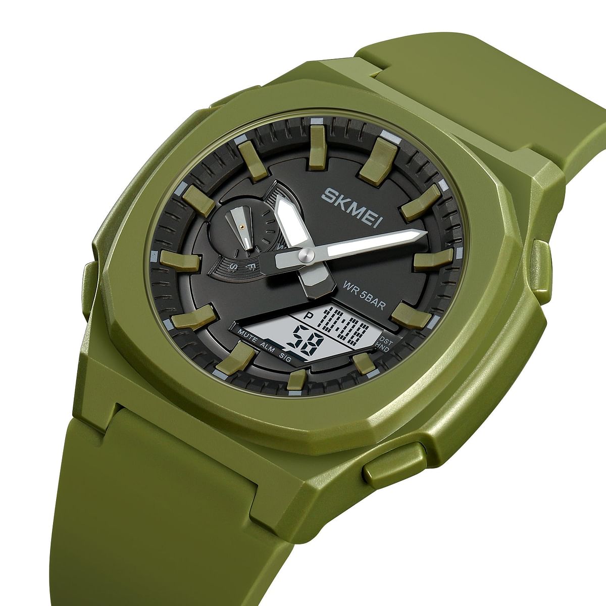 Skmei 2091 Sport Waterproof Digital Wrist Watches for Men Green