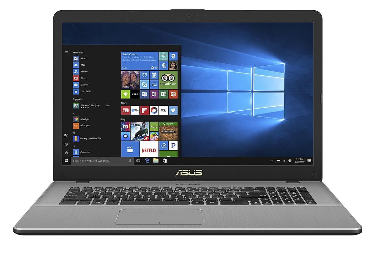 Asus VivoBook Pro 17 (X705UNR ) - 17.3 Inch Full HD (1920 *1080 ) Display 8th Generation Intel Core i7-8550U Processor +1tb HDD (Dual Storage ) - Intel UHD Graphics 620 + NVIDIA Geforce MX150 (DDR5 2GB )- US Backlit Keyboard - Win 11 Home - 512GB NVMe SSD