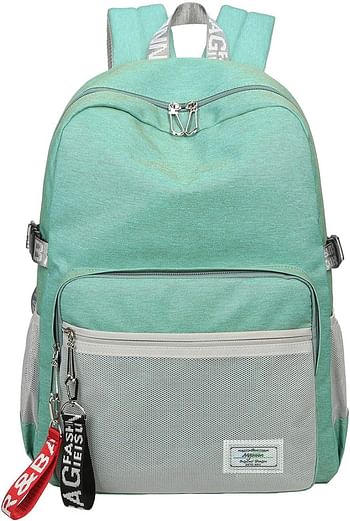 Classic Backpack Haversack Travel School Bag Student Simple Daypack Bookbag by Mygreen - Light Green