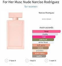 Narciso Rodriguez For Her Musc Nude Eau De Parfum 100ml