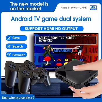 M8 Mini Game Player Android 9.0 TV Box S905 64GB 10000+ Games 4G WiFi HD 4K Wireless Controller Video Game Console Iptv