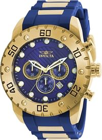 Invicta Men's Pro Diver Analog Display Quartz Blue Watch, Stainless Steel 20280