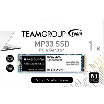 Teamgroup Internal SSD 1TB MP33 M.2 Pcie Gen 3X4 With NVME (TM8FP6001T0C101)