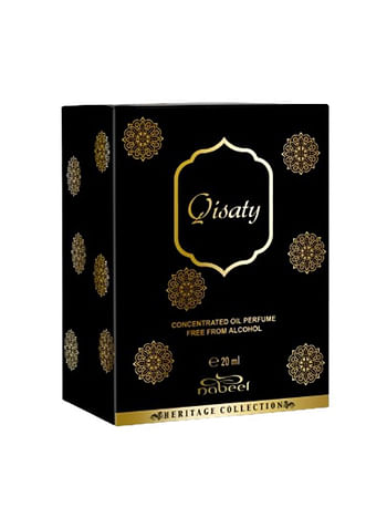 Nabeel Qisaty Perfume Oil 20 ml Long-Lasting Alcohol-Free Unisex Fragrance