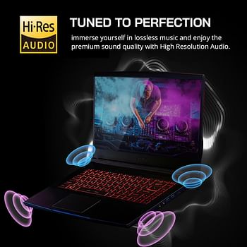 MSI Thin GF63 15.6” FHD 144Hz Gaming Laptop, Intel i5-12450H, 64GB RAM, 2TB PCIe SSD, NVIDIA GeForce RTX 2050, Backlit Keyboard, WIFI 6, Win 11 Pro, Black, 32GB Hotface USB Card