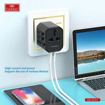 Earldom USB International Travel Adapter With Type C to USB 3.0 Adapter/Universal Travel Adapter