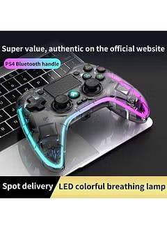 Wireless PS4 Controller, Dual Vibration Game Joystick Controller for Play station 4/Pro/Slim with Sensitive Touch Pad, Built-in Speaker, Stereo Headset Jack, 6-axis Motion Control