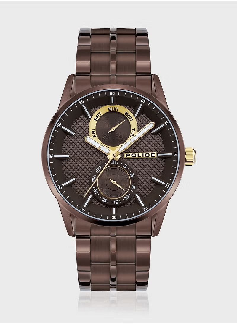 Police Men's Brown Watch   P15534JBBN-12M