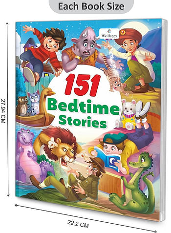 151 Bedtime Stories Book Creative Learning and Educational Toy (Pack of 2)