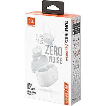 JBL Tune Buds True Noise Cancelling Wireless Earphone (JBLTBUDSWHTAM) White