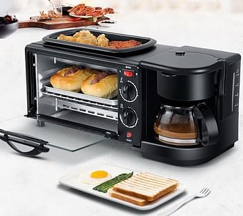 3-in-1 Breakfast Maker Multifunction Breakfast Machine Coffee Maker Automatic Breakfast Machine